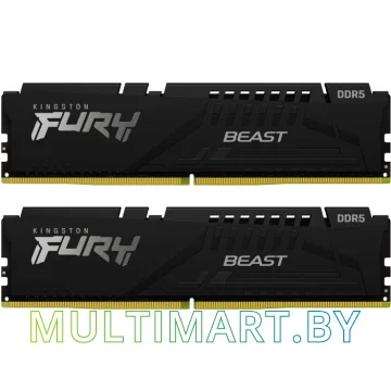 Оперативная память Kingston FURY Beast Black 2x16GB DDR5 PC5-44800 (KF556C36BBEK2-32)